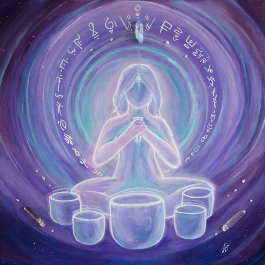 Artist Lisa Stock’s signature and Certificate of Authenticity included with Higher Self – Power of Sound painting