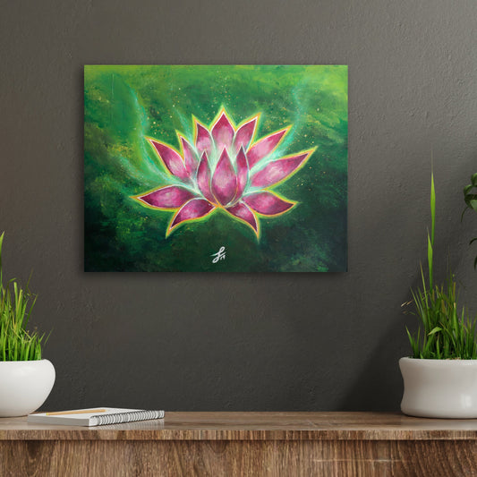 Magic Lotus Surreal Art Print, Yoga Wall Art, Spiritual Zen Art, Floral Art, Bohemian Decor, Inspirational Meditation Gift